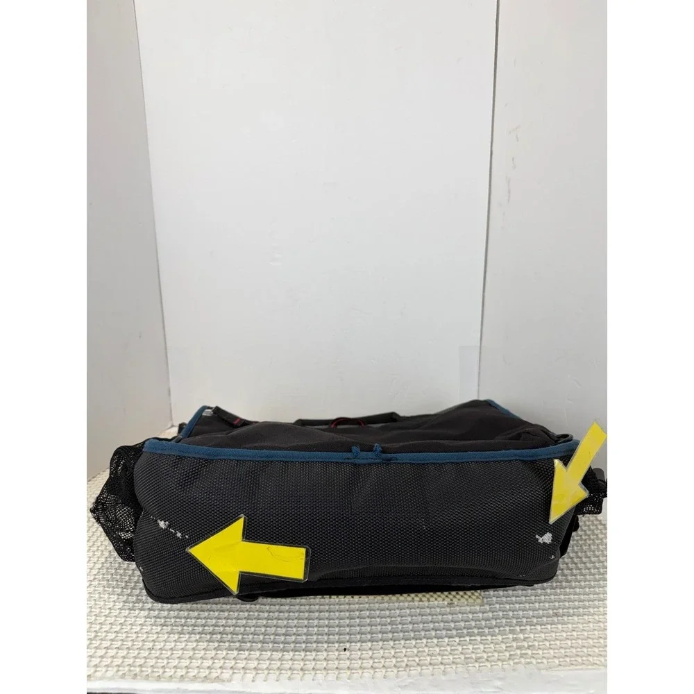 Rickshaw Bagworks Messenger Bag M‎ Black Grey Herringbone Laptop Commuter Bag